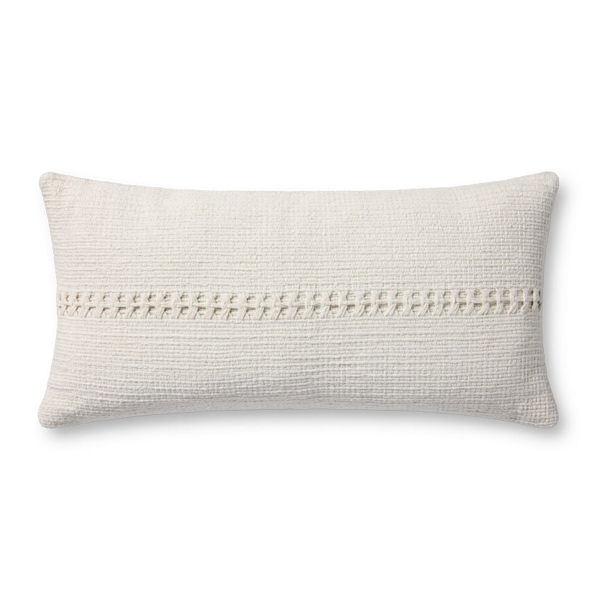 12" x 27" White Down Pillow