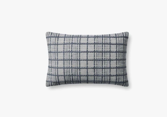 13" x 21" Magnolia Plaid Down Pillow