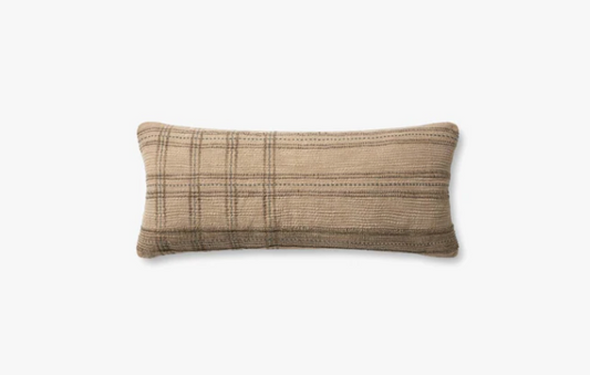 13" x 35" Cali Plaid Down Pillow
