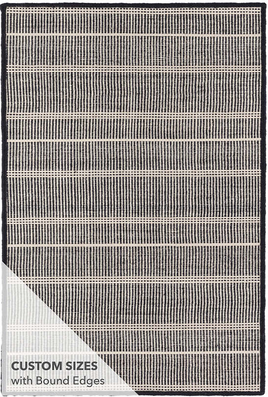 Sampson Black Indoor/ Outdoor Rug