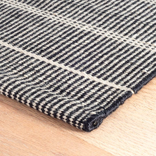 Sampson Black Indoor/ Outdoor Rug