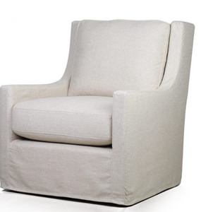 Miles Slip Cover Swivel Chair