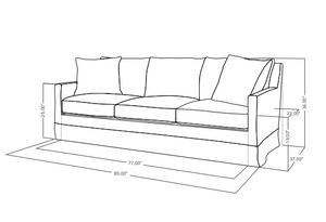 85" PASADENA SLIPCOVERED SOFA