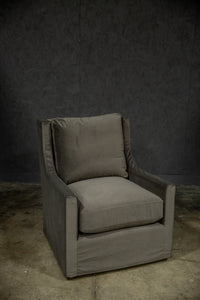 Miles Slip Cover Swivel Chair